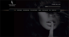 Desktop Screenshot of hairsecretsextensions.com